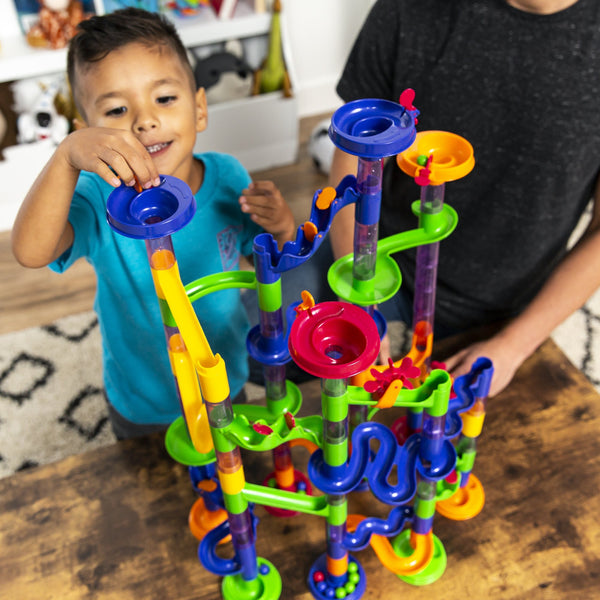 105-Piece Kids Marble Run Coaster Track Toy Set