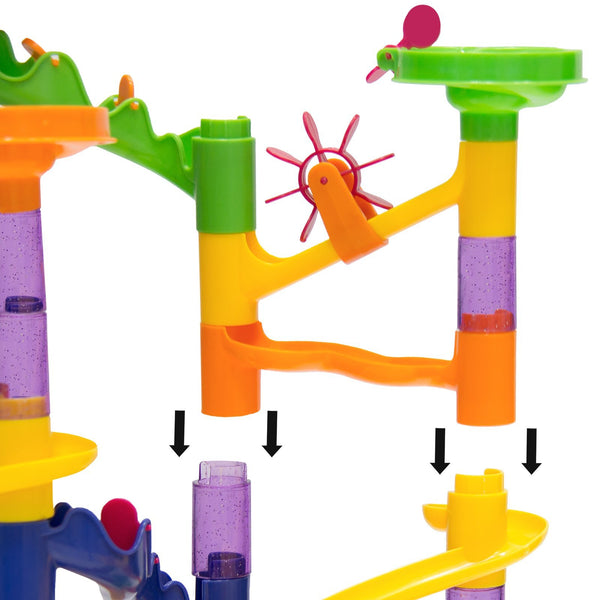 105-Piece Kids Marble Run Coaster Track Toy Set