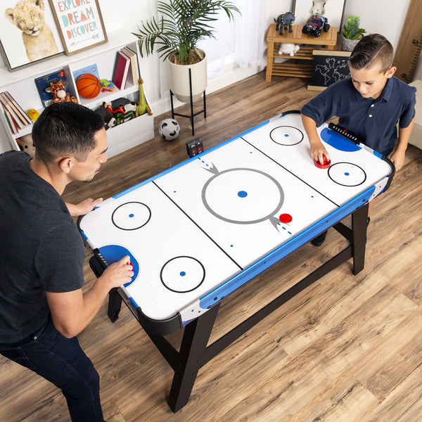 54in Air Hockey Table w/ 2 Puck, 2 Paddles, LED Score Board