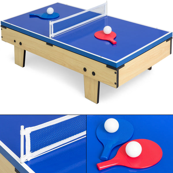 4-in-1 Table Game Set w/ Air Hockey, Table Tennis, Billiards, Foosball