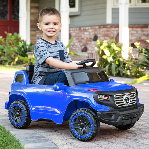 6V Kids Ride-On Car Truck Toy w/ RC Parent Control, 3 Speeds, Lights, Horn